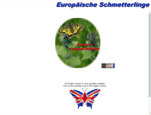 Tablet Screenshot of butterflies.de